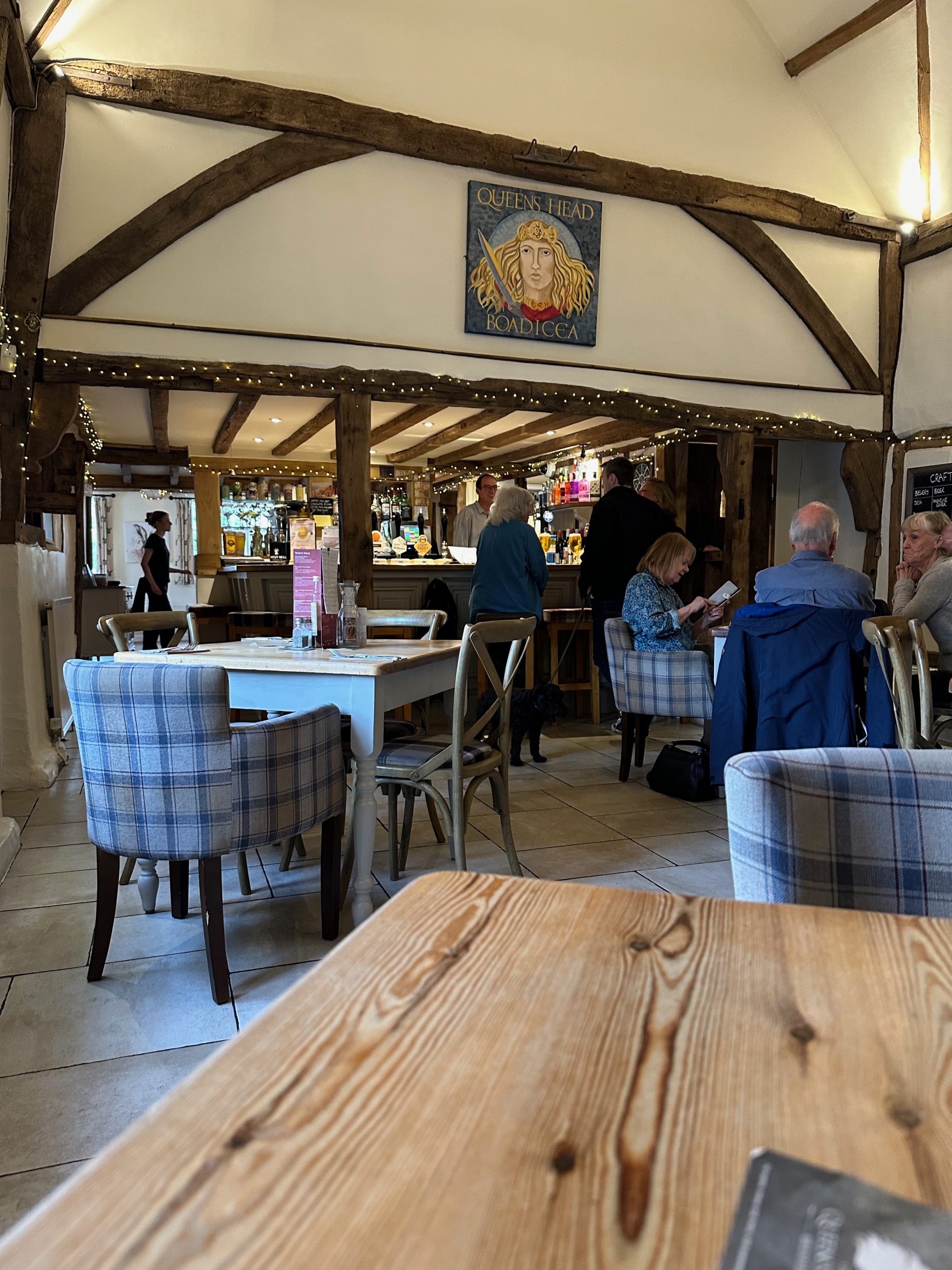 Inside the village pub